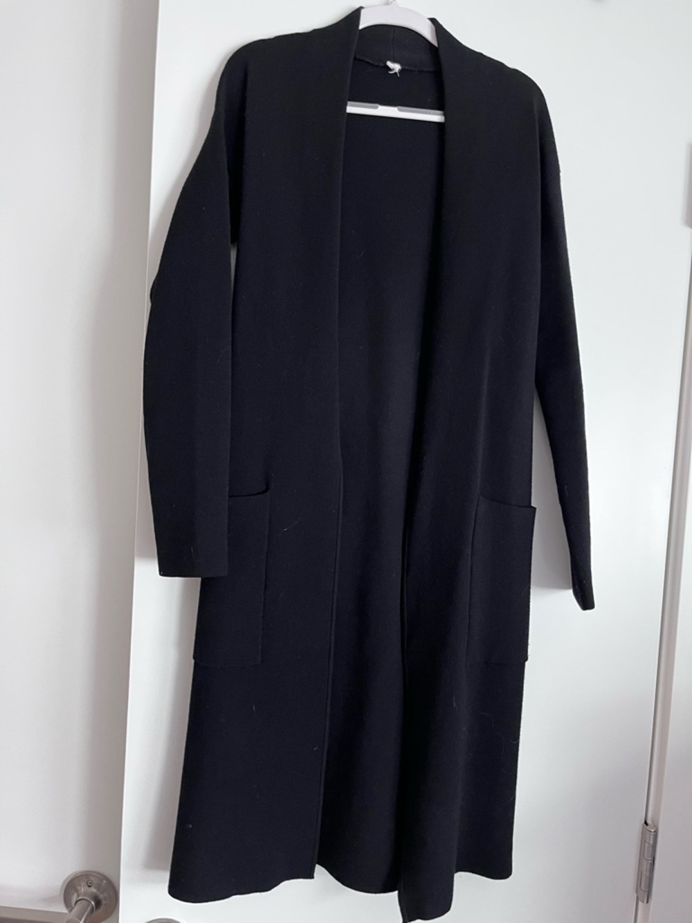 Babaton Open-Front black cardigan